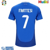 Italija Davide Frattesi #7 Domaci Dres EP 2024 Kratak Rukav